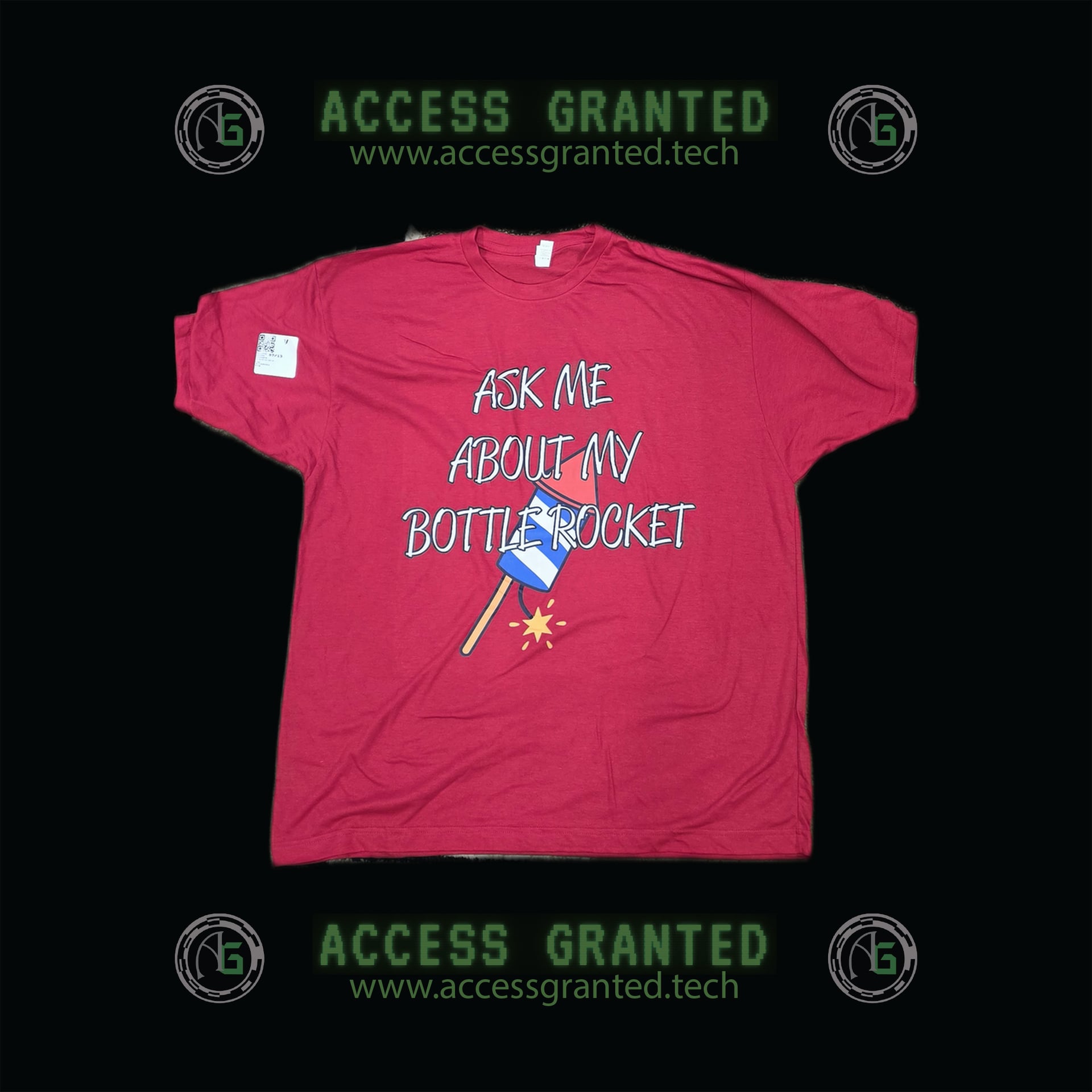 Bouza Fireworks - Ask Me About My Bottle Rocket T-Shirt