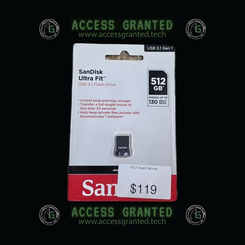 512GB Sandisk USB Drive