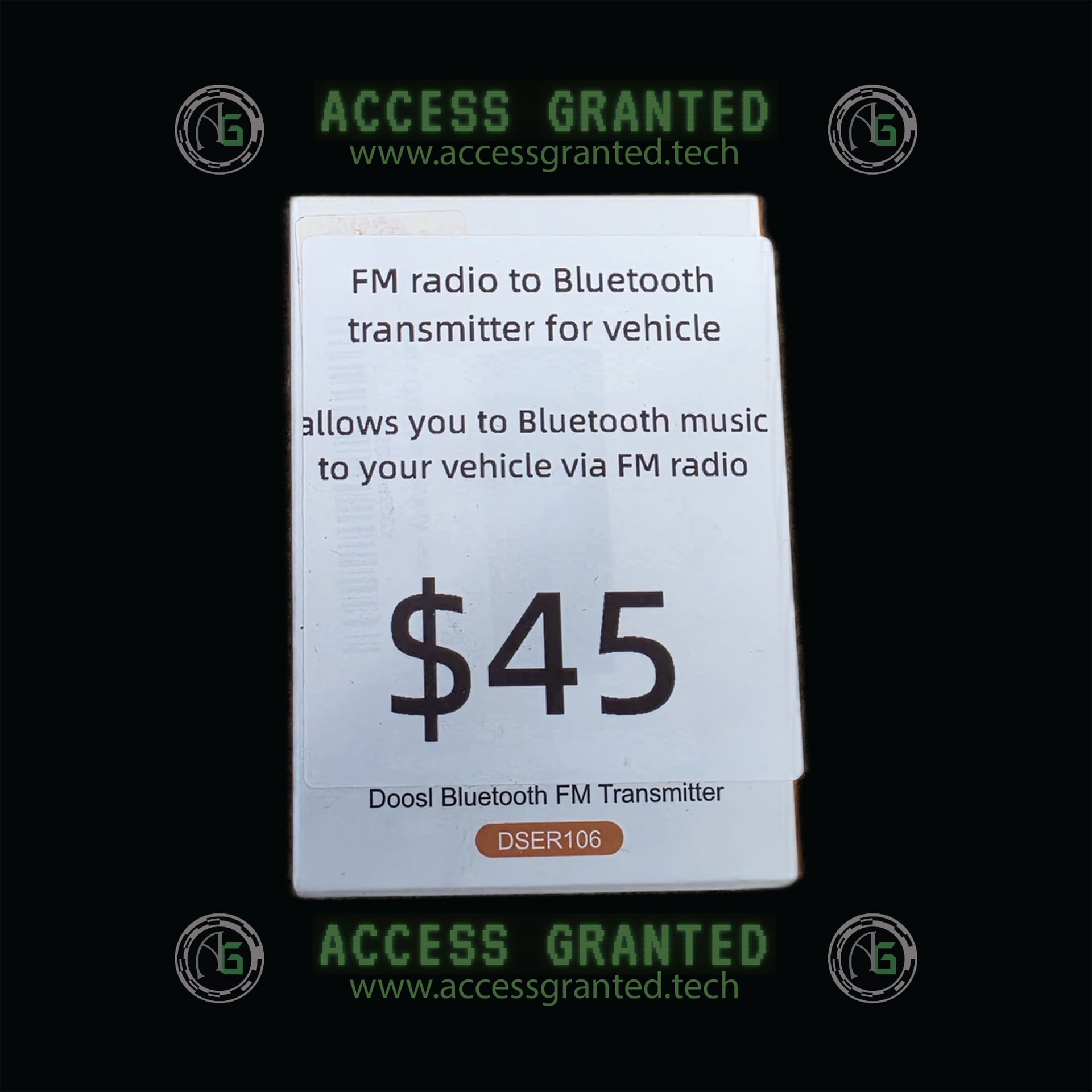 Bluetooth to FM Radio Transmitter