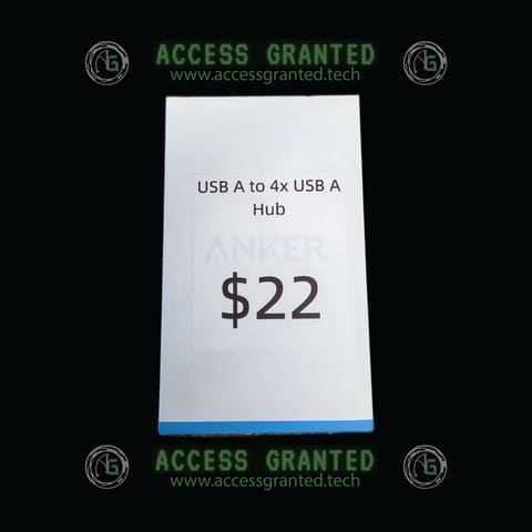 USB A to 4x USB A Hub