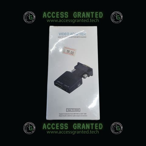 VGA Input to HDMI Output Adapter
